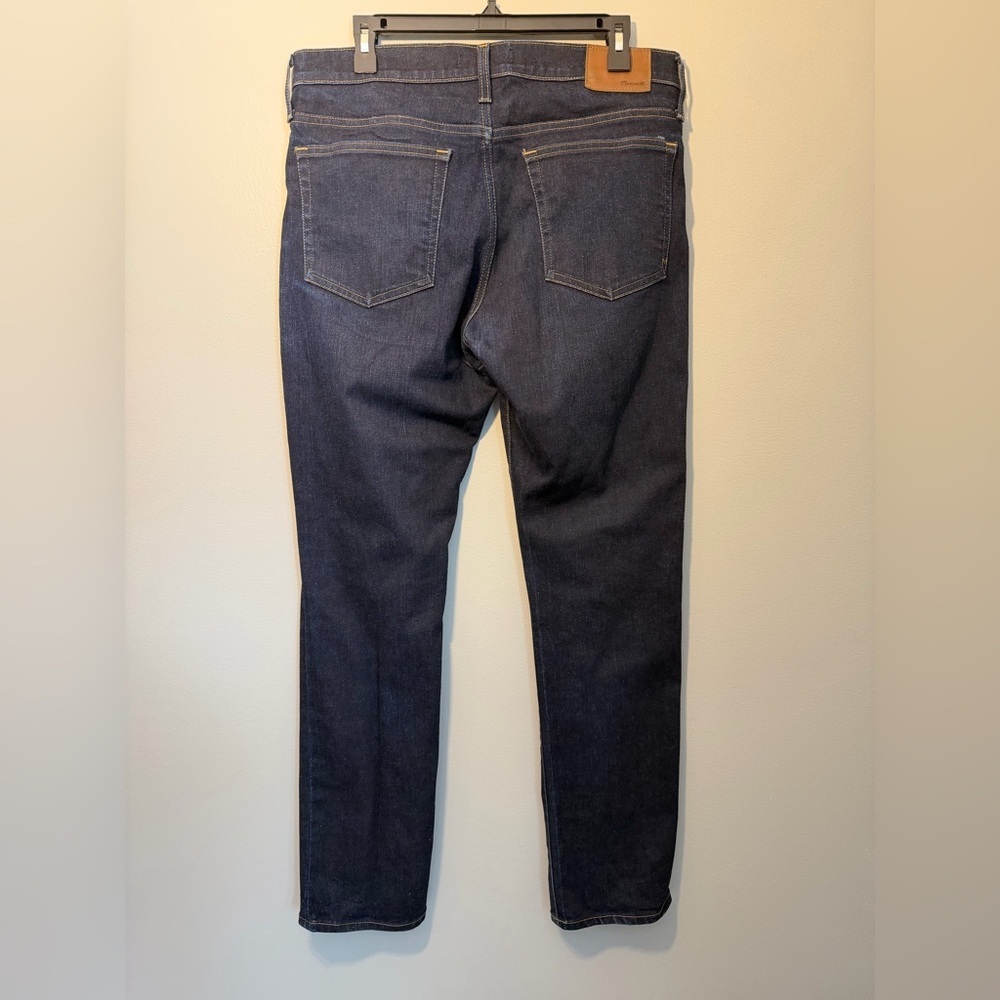 Madewell Men's Deep Indigo Slim Jeans View 2